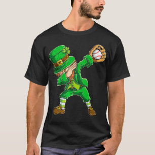 Dabbing Leprechaun St Patricks Day Boys Men Baseba T-Shirt
