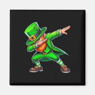 Dabbing Leprechaun St Patricks Day Funny Irish Men Magnet