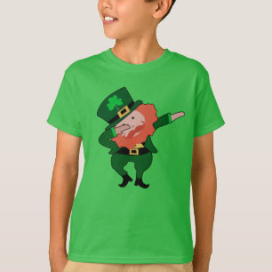 Dabbing Leprechaun St Patricks Day Kids T-Shirt