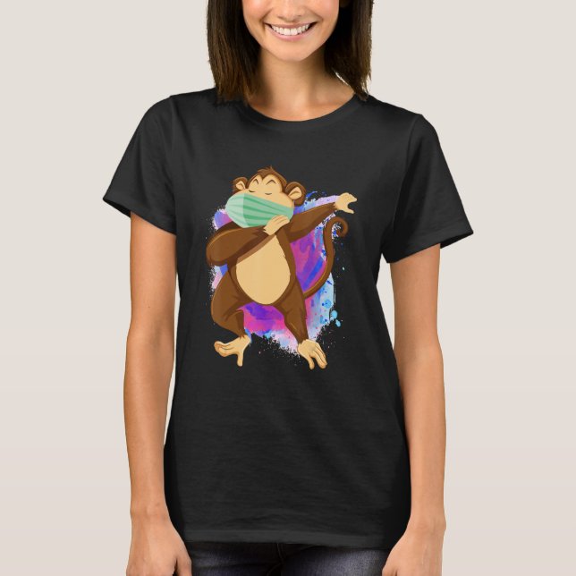 Dabbing Masked Monkey T-Shirt (Front)
