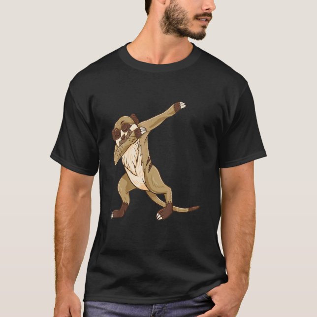 Dabbing Meerkat For Meerkat African Animal T-Shirt (Front)