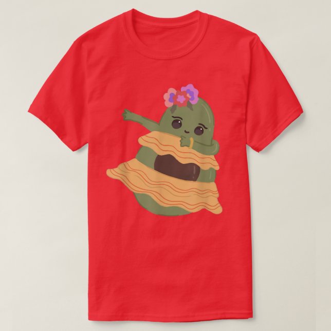 Dabbing Meican Avocado Girl Cinco De Mayo  T-Shirt (Design Front)