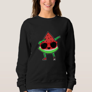 Dabbing Melon Watermelon Summer Melon Dabbing Wate Sweatshirt