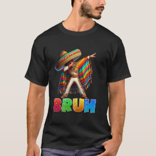 Dabbing Mexican Boy Bruh Poncho Cinco de Mayo Men T-Shirt