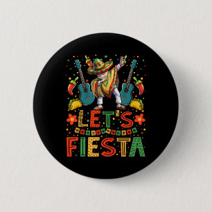 Dabbing Mexican Cinco De Mayo Shirt Women And Men 6 Cm Round Badge
