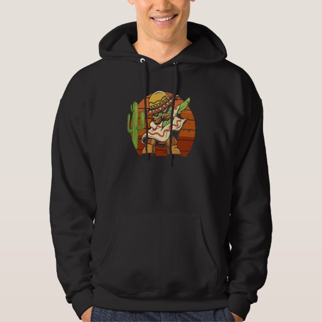 Dabbing Mexican Fiesta Cinco de Mayo Festival Cele Hoodie (Front)