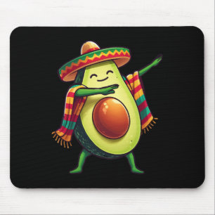 Dabbing Mexican Poncho Avocado Cinco De Mayo 1 Mouse Pad
