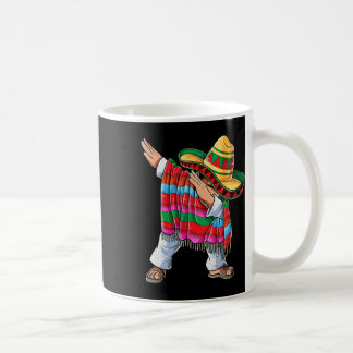 Dabbing Mexican Poncho Cinco De Mayo Boys Men Shor Coffee Mug