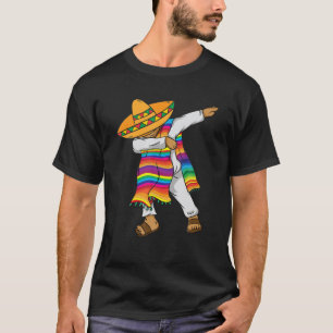 Dabbing Mexican Poncho   Cinco De Mayo Costume Tee