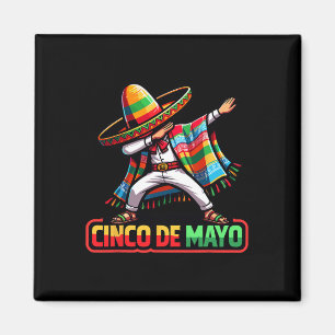 Dabbing Mexican Poncho Cinco De Mayo Fiesta 1  Magnet