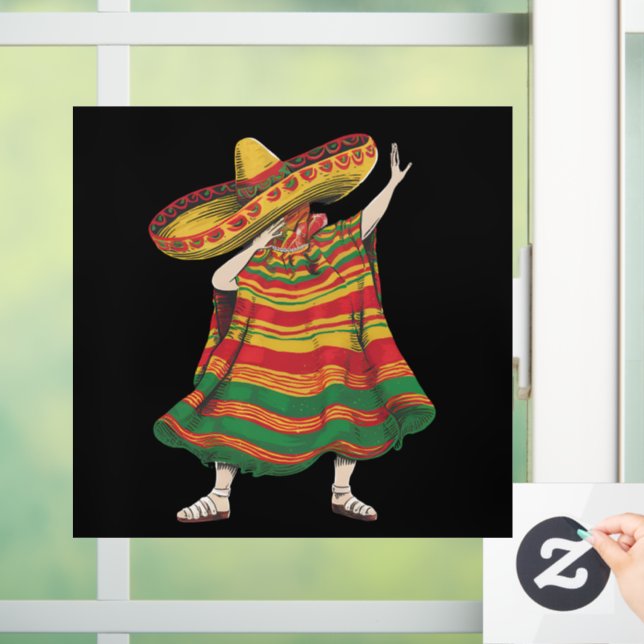 Dabbing Mexican Poncho Cinco De Mayo Fiesta Party (Home)