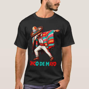 Dabbing Mexican Poncho Cinco De Mayo Fiesta T-Shirt