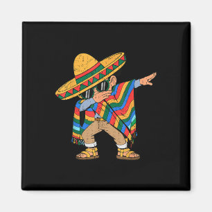 Dabbing Mexican Sombrero Dab Cinco De Mayo Boy Tod Magnet