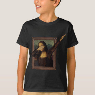 Dabbing Mona Lisa, Painting, La Gioconda T-Shirt