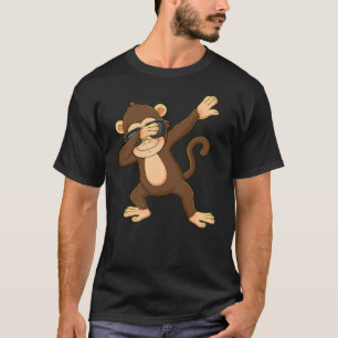 Dabbing Monkey For Kids Boys Girl Monkey Lover Chr T-Shirt