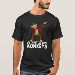 Dabbing Monkey For Men Women Kids Monkey T-Shirt
