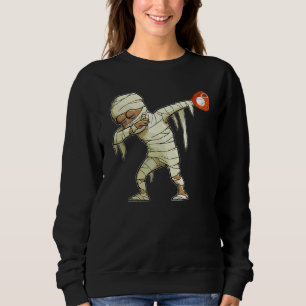 Dabbing Mummy Baseball Halloween Pumpkin Horor Dan Sweatshirt