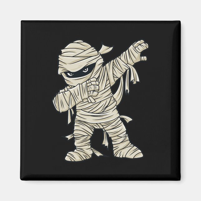 Dabbing Mummy Halloween Boys Girls Kids Fun Dab  Magnet (Front)