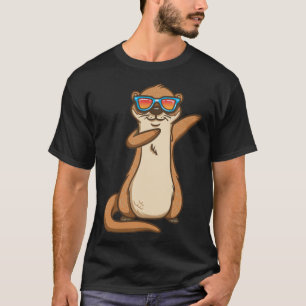 Dabbing Otter Otter Kids Boys Girls Animal T-Shirt