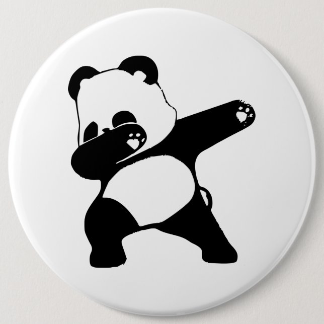 Dabbing Panda  6 Cm Round Badge (Front)