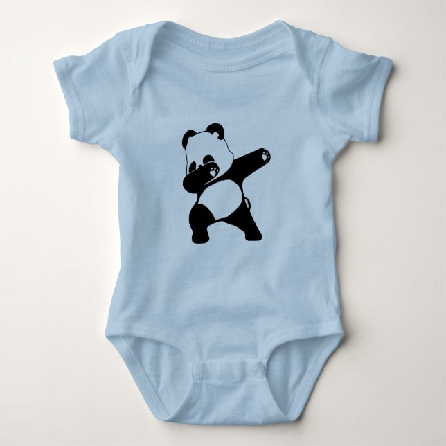 Dabbing Panda  Baby Bodysuit (Front)