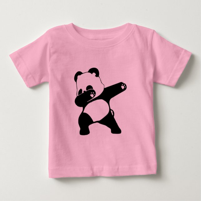 Dabbing Panda  Baby T-Shirt (Front)