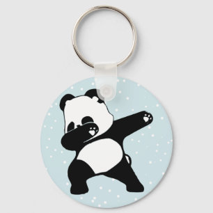Dabbing Panda, , Funny Panda dab dance Key Ring