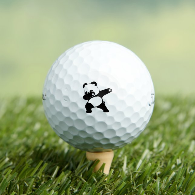 Dabbing Panda  Golf Balls (Insitu Tee)