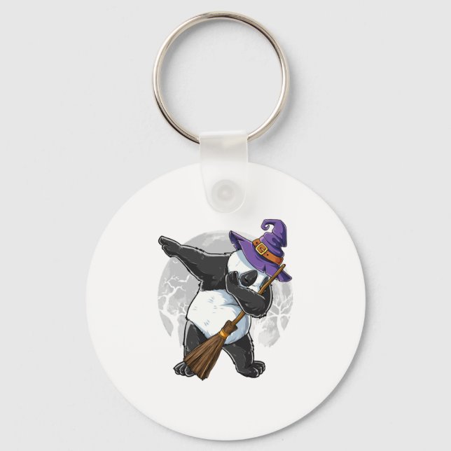 Dabbing Panda Halloween Shirts, Halloween 2021 Key Ring (Front)