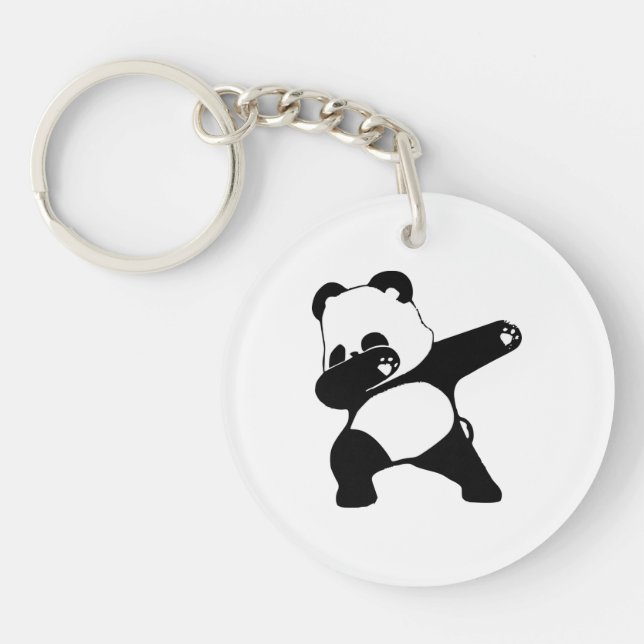 Dabbing Panda  Key Ring (Front)