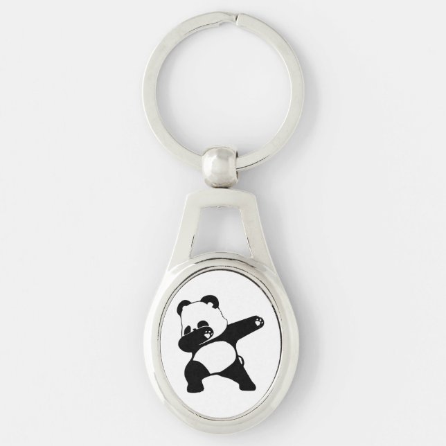 Dabbing Panda  Key Ring (Front)