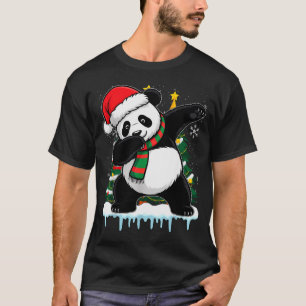 Dabbing Panda Santa Christmas Kids Boys Men Xmas B T-Shirt