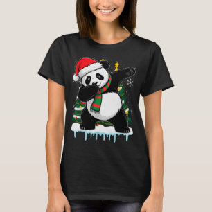 Dabbing Panda Santa Christmas Kids Boys Men Xmas B T-Shirt
