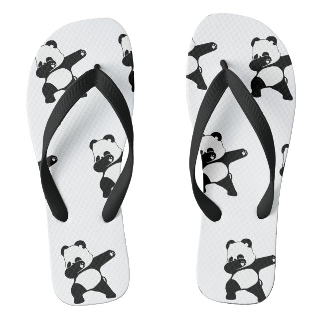Dabbing Panda  Thongs (Footbed)