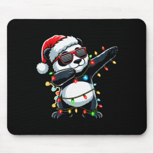 Dabbing Panda Xmas For Kids Boys Girl Panda Lover Mouse Pad