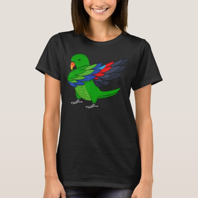 Dabbing Parrot I  Male Eclectus T-Shirt (Front)