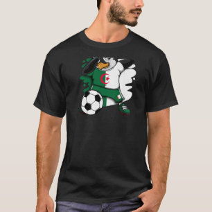 Dabbing Penguin Algeria Soccer Fans Jersey Footbal T-Shirt