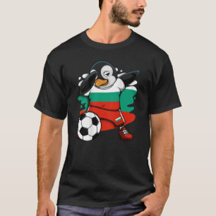 Dabbing Penguin Bulgaria Soccer Fans Jersey Footba T-Shirt