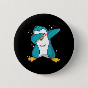 Dabbing Penguin Christmas Dabs Fun Dab Wintermeme 6 Cm Round Badge