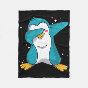Dabbing Penguin Christmas Dabs Fun Dab Wintermeme Fleece Blanket