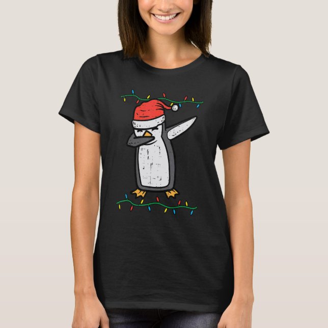 Dabbing Penguin Dab Xmas Christmas Boys Kids Youth T-Shirt (Front)