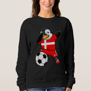 Dabbing Penguin Denmark Soccer Fans Jersey Footbal Sweatshirt