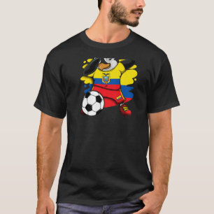 Dabbing Penguin Ecuador Soccer Fans Jersey Footbal T-Shirt