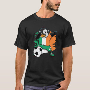 Dabbing Penguin Ireland Soccer Fans Jersey Footbal T-Shirt
