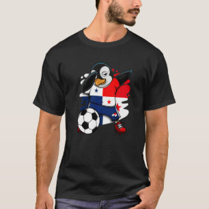 Dabbing Penguin Panama Soccer Fans Jersey Football T-Shirt