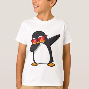 Dabbing Penguin Wearing Sunglasses Dab Dancing Fun T-Shirt