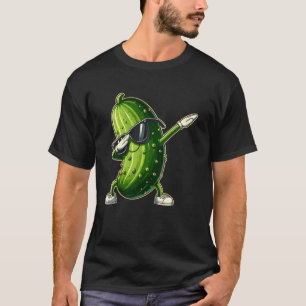 Dabbing Pickle Cucumber Vegetable Food Jar Lover F T-Shirt