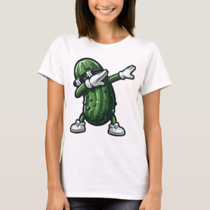 Dabbing Pickle Dab Cucumber Dill Pickle Funny T-Shirt