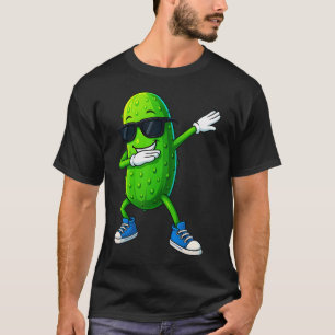 Dabbing Pickle Dancing Cucumber Funny Pickle Lover T-Shirt