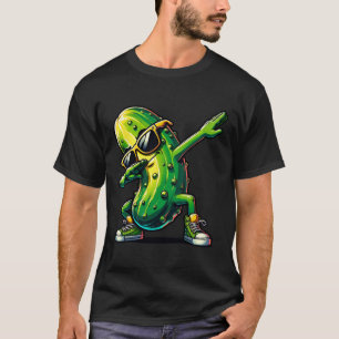 Dabbing Pickle Dancing Cucumber Pickle Lover Dab T-Shirt
